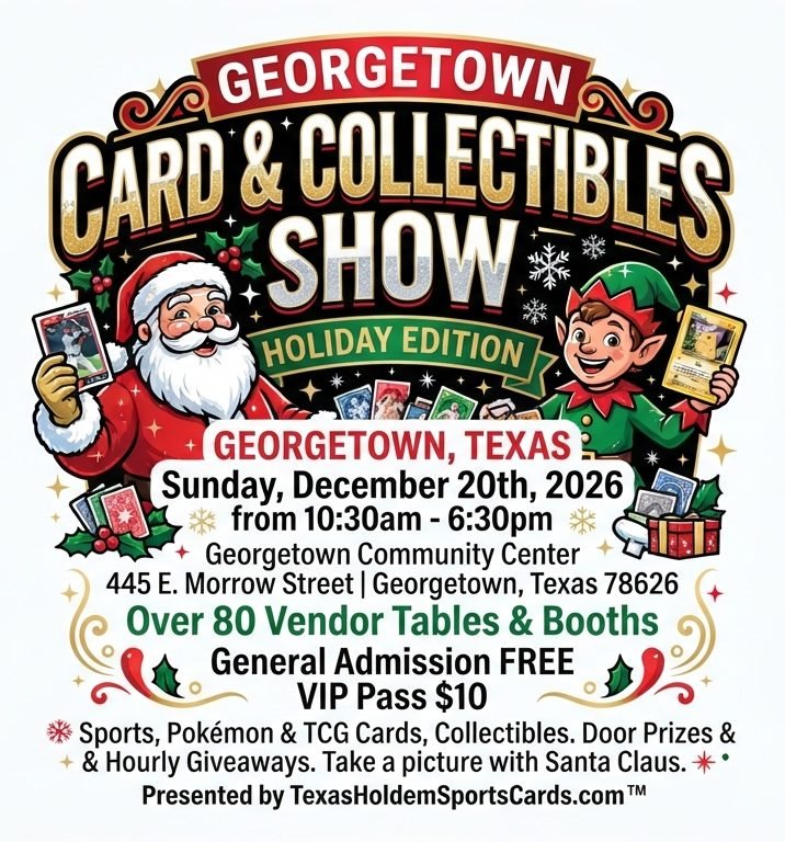 Flyer for Georgetown Card & Collectibles Show
