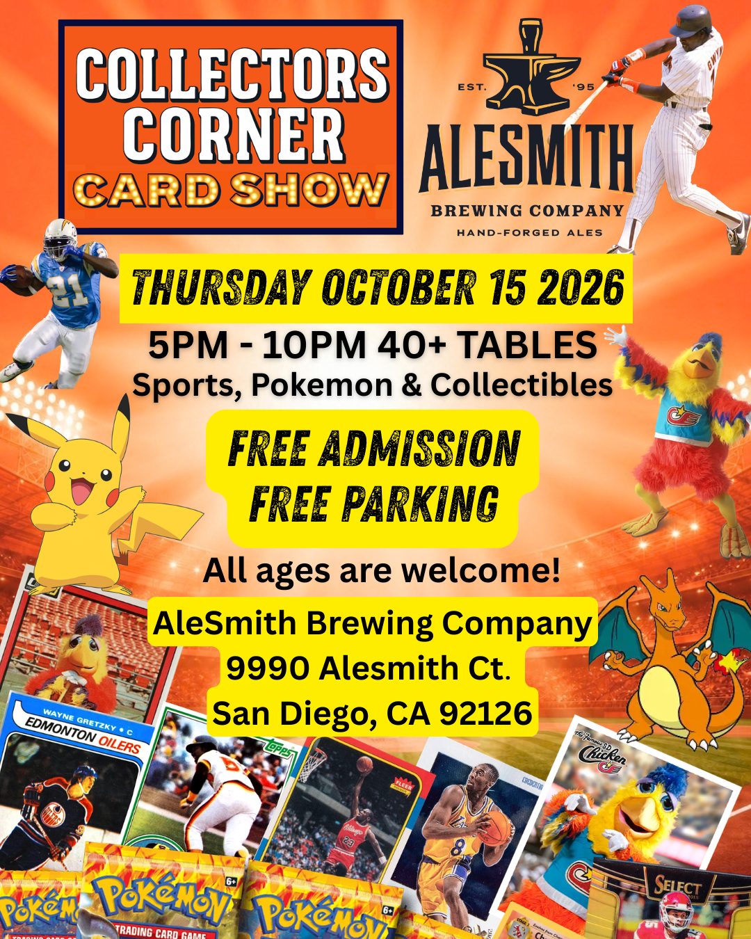 Flyer for Collectors Corner Card Show