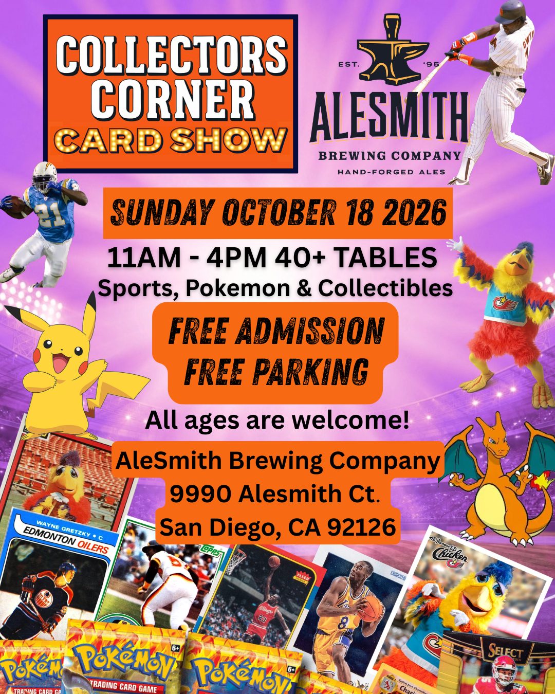 Flyer for Collectors Corner Card Show
