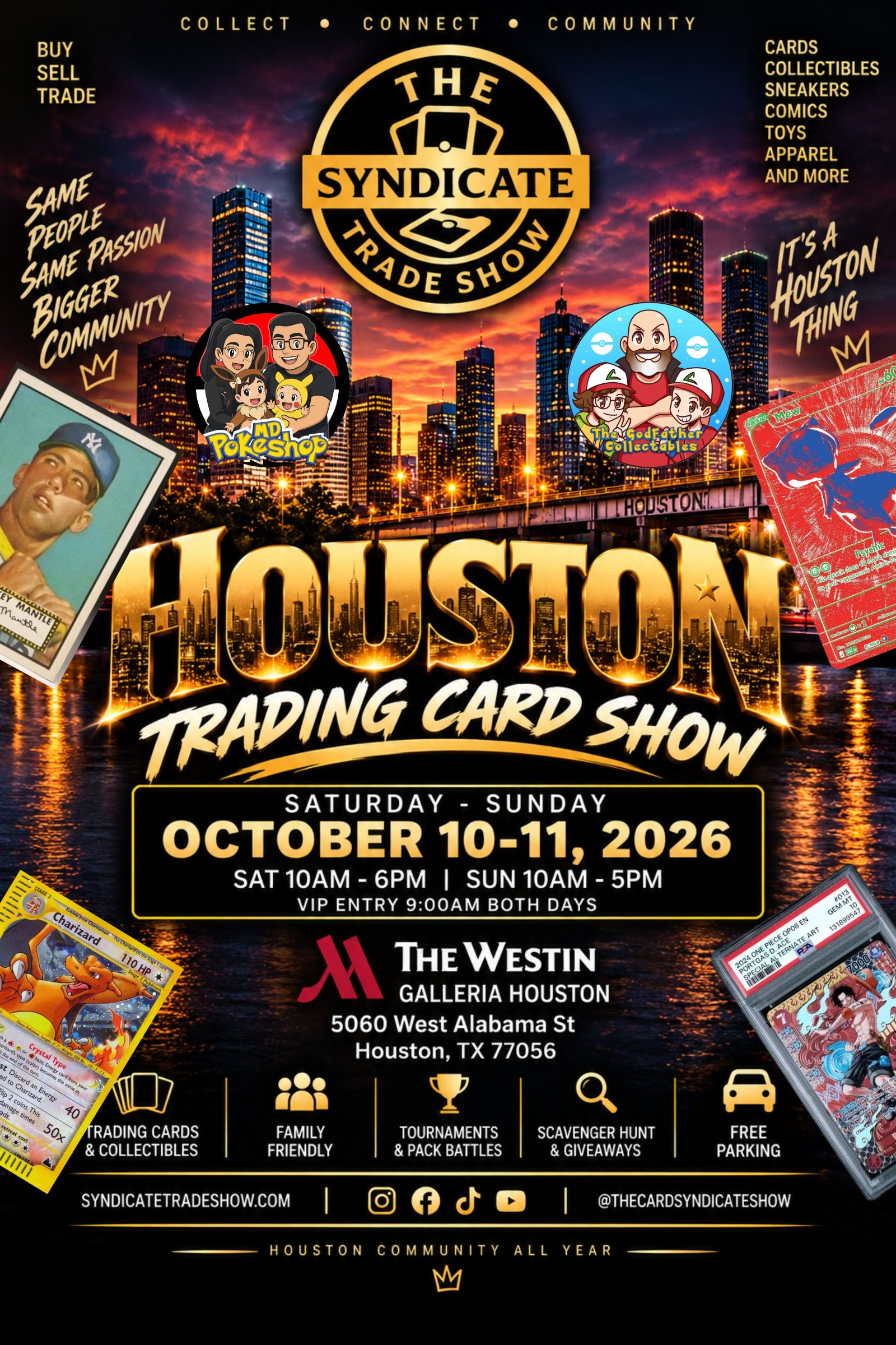 Flyer for The Syndicate Trade Show - Houston