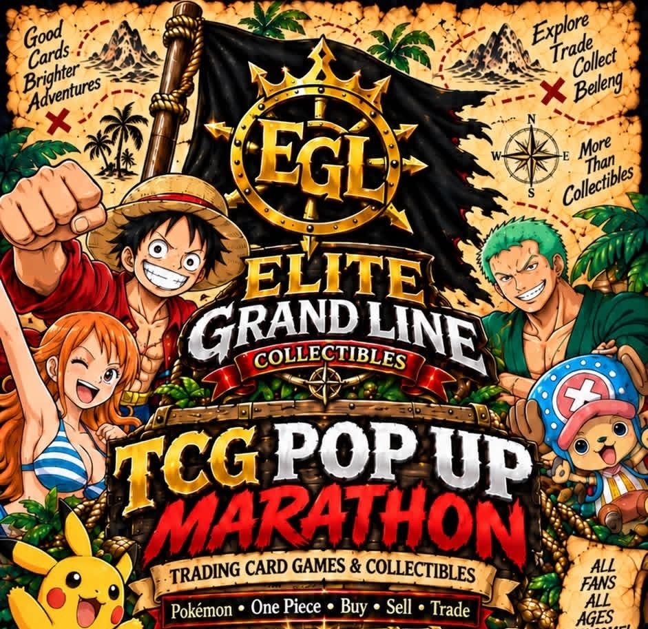 Flyer for EGL - Elite Grand Line Collectibles -CARD SHOW