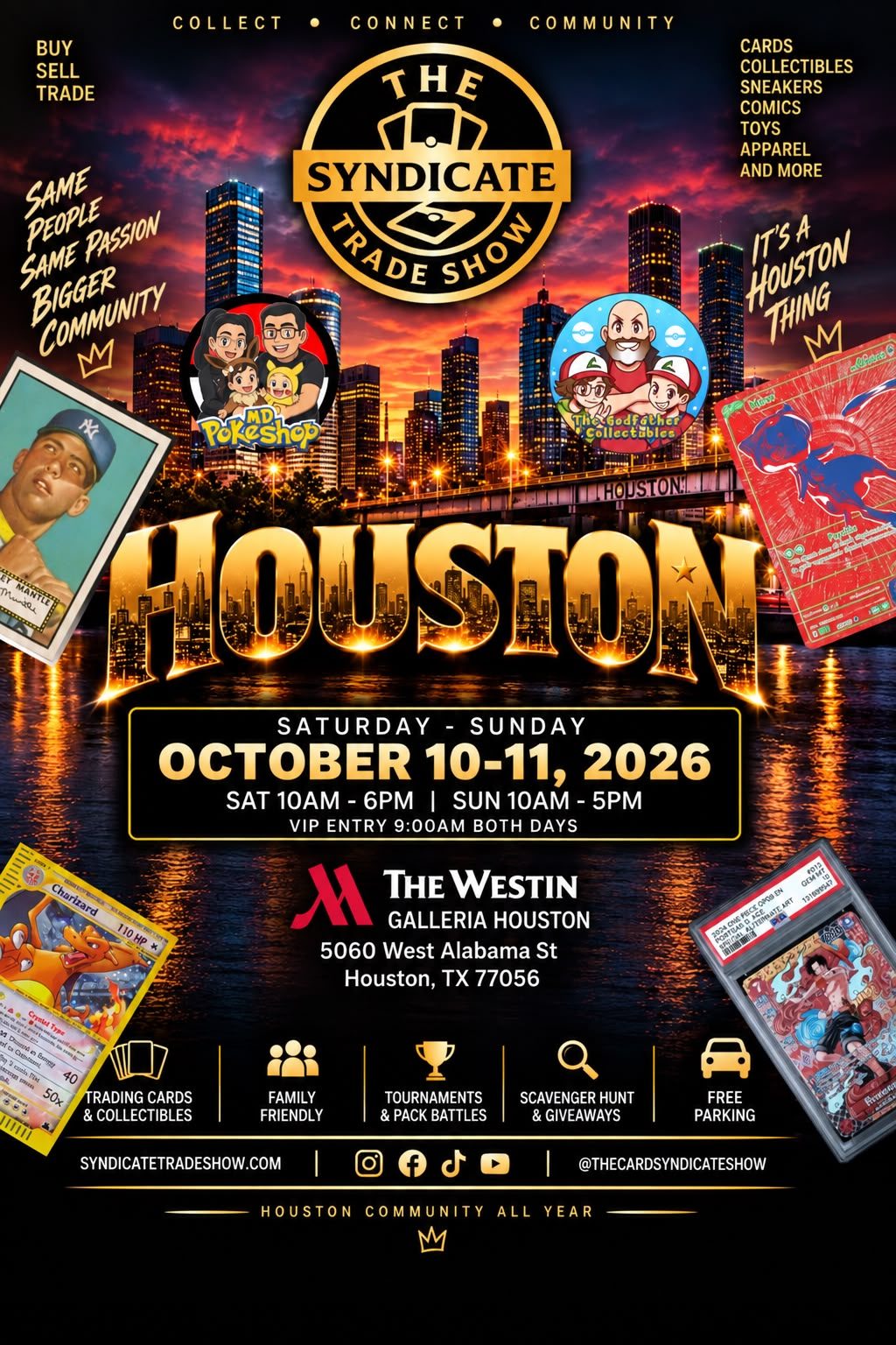 Flyer for The Syndicate Trade Show - Houston