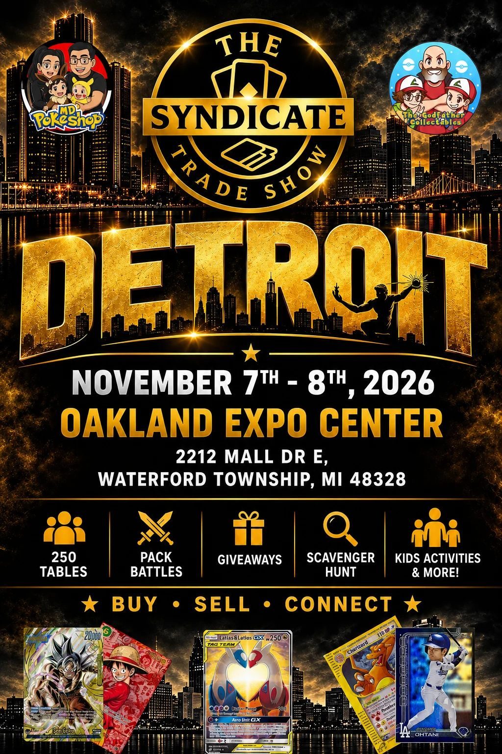Flyer for The Syndicate Trade Show - Detroit