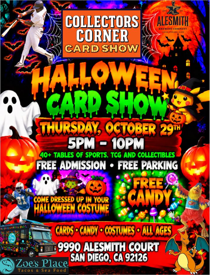 Flyer for Collectors Corner Card Show