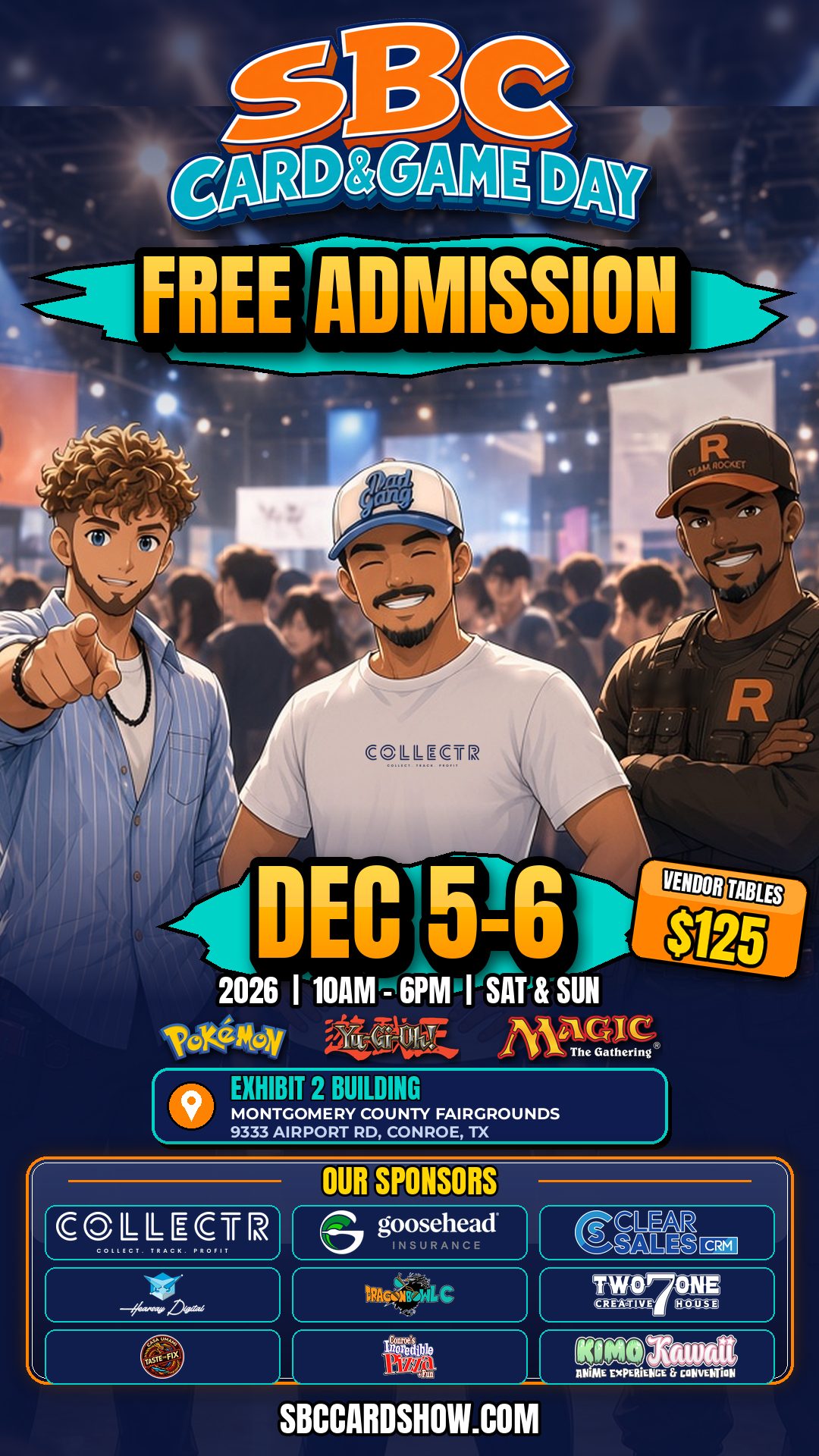 Flyer for SBC Card & Game Day