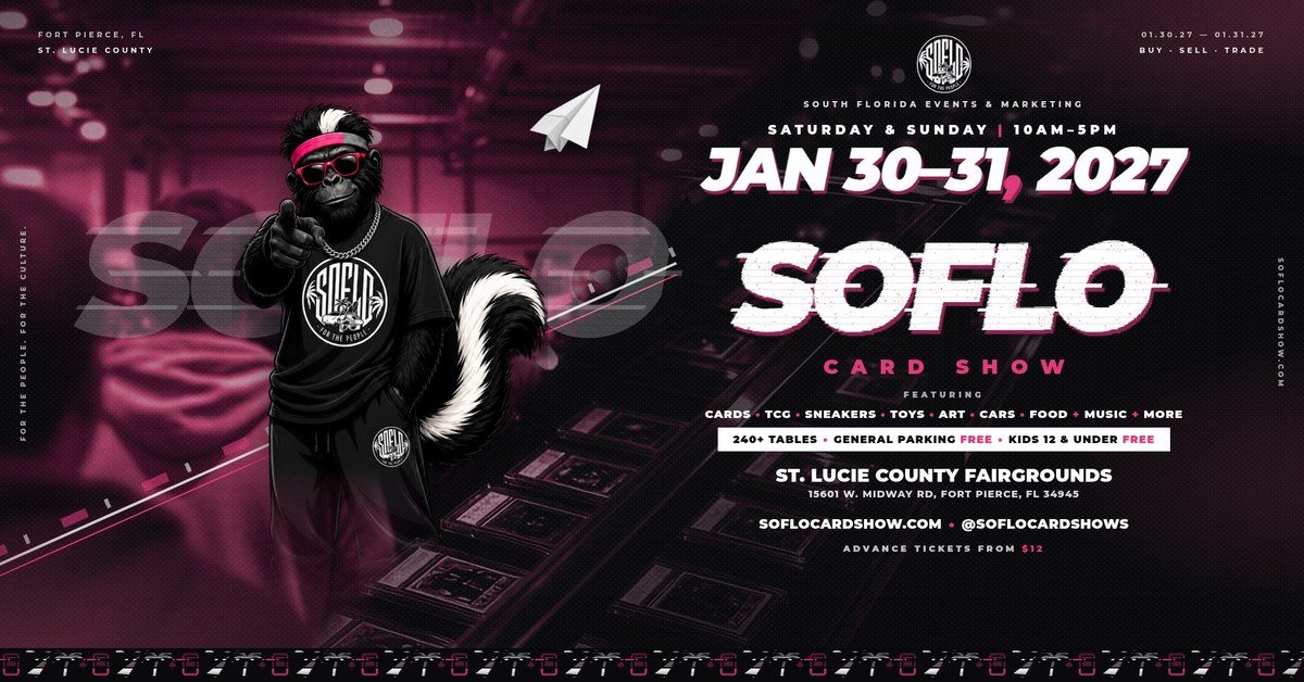 Flyer for SoFlo Card Show