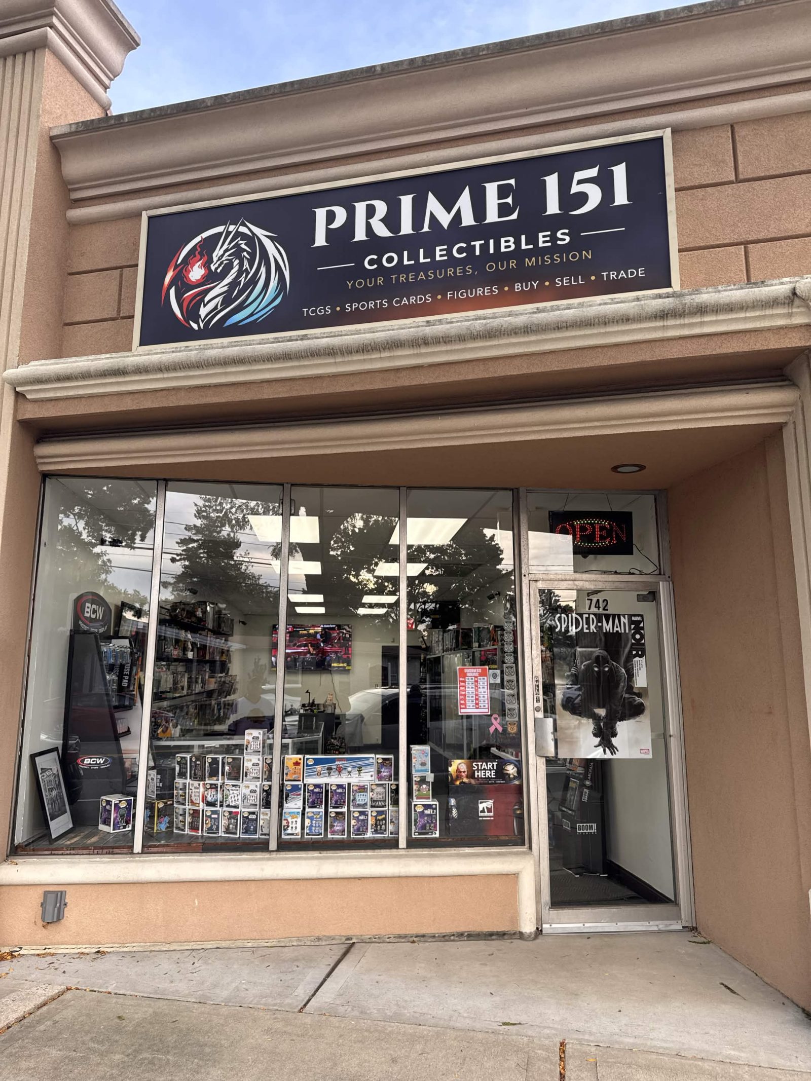 Prime 151 Collectibles storefront
