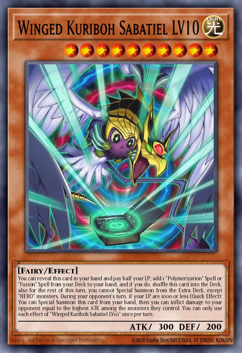 Winged Kuriboh Sabatiel LV10 (Starlight Rare) (Extended Art)