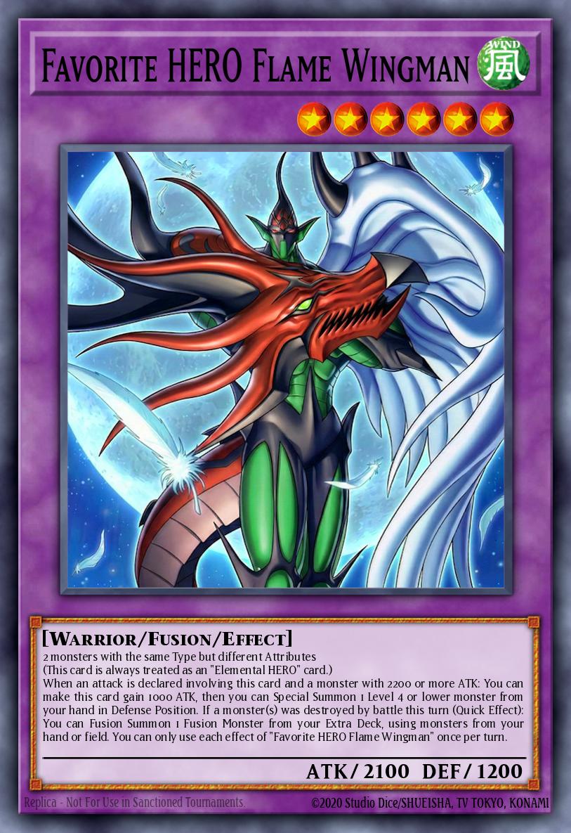 Favorite HERO Flame Wingman (Starlight Rare) (Extended Art)