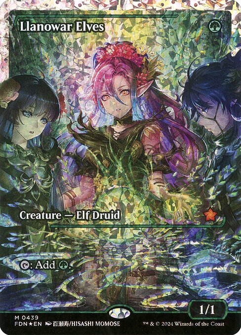 Llanowar Elves (Showcase) (Fracture Foil)