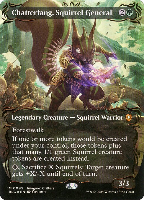 Chatterfang, Squirrel General (Borderless) (Raised Foil)