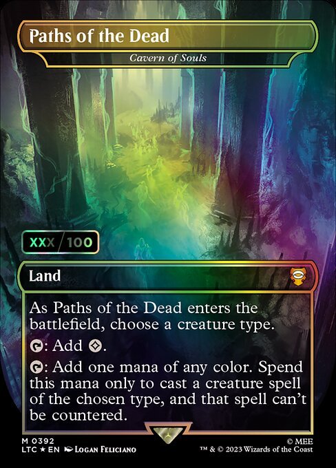 Paths of the Dead - Cavern of Souls (Borderless) (Serial Numbered)