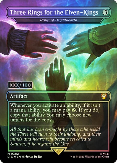 Three Rings for the Elven-Kings - Rings of Brighthearth (Serial Numbered)